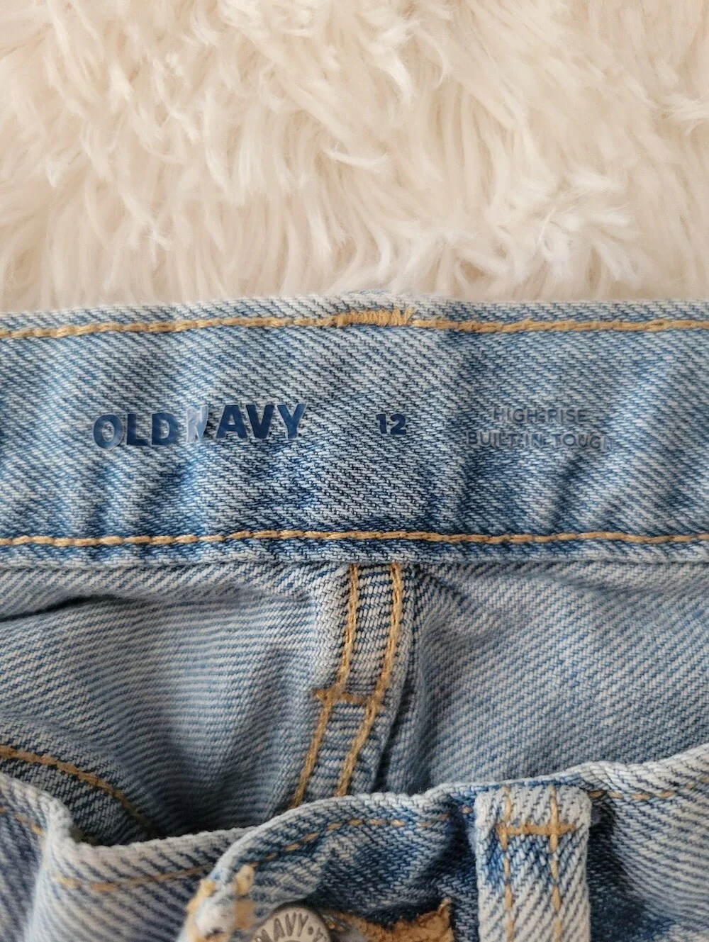 Old Navy Bundle Of 3 Pairs Denim Shorts Blue, Pink, White Girls Size 12